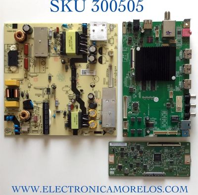 KIT DE TARJETAS PARA TV WESTINGHOUSE 4K SMART TV / MAIN MS16010-ZC01-01 / 2E01413C0 / T-CON 55.43T10.C15 / 5543T10C15 / 85T14 C03 / FUENTE T5006-ZC02-02 / E021M460-B2 / E021M431-H1 / E021M289-T1 / 303C500606J / PANEL  T430QVN03.F / MODELO WR43UX4019